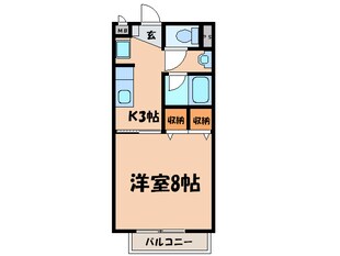 ｻ-ﾌﾟﾗｽﾜﾝ中根の物件間取画像